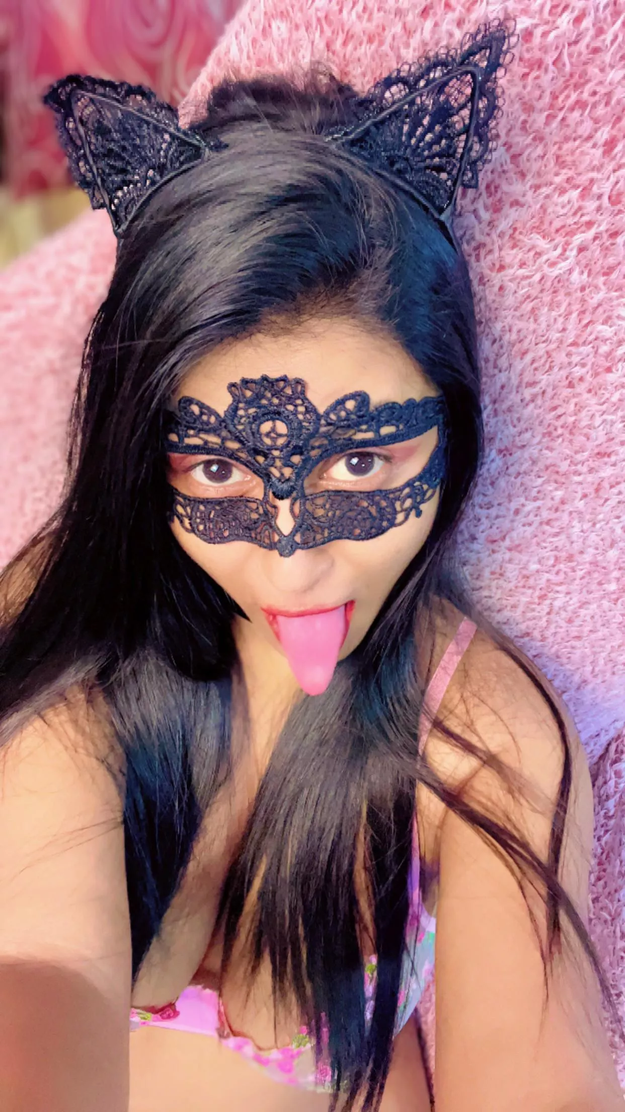 My tongue’s out and my pussy’s dripping, all I need now is you to feed me what I crave