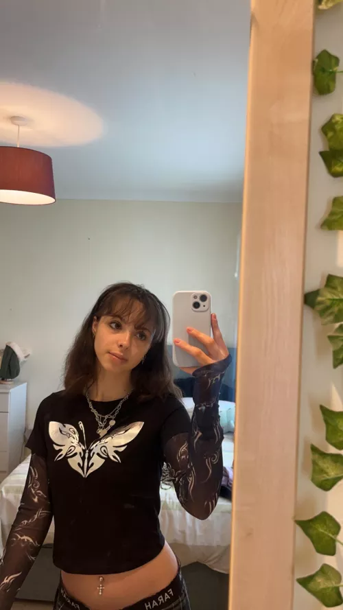 Classy in this black top 