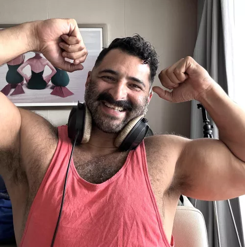 Daddy’s pits stink. What do you say boy?