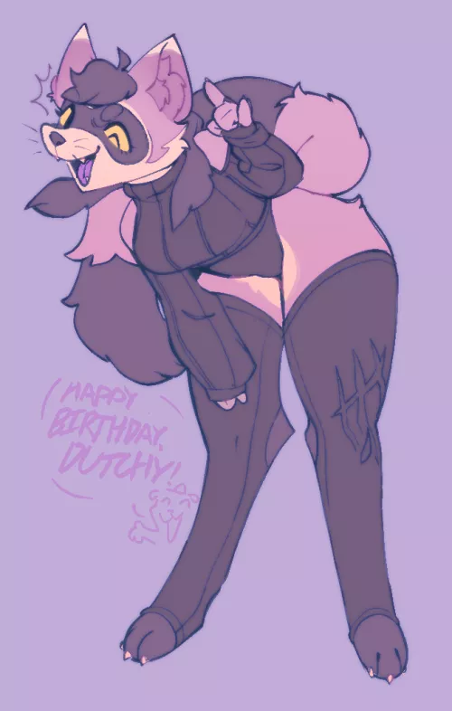 full time job + art block, here's a recent flat color drawing I've done tho! (art by me)