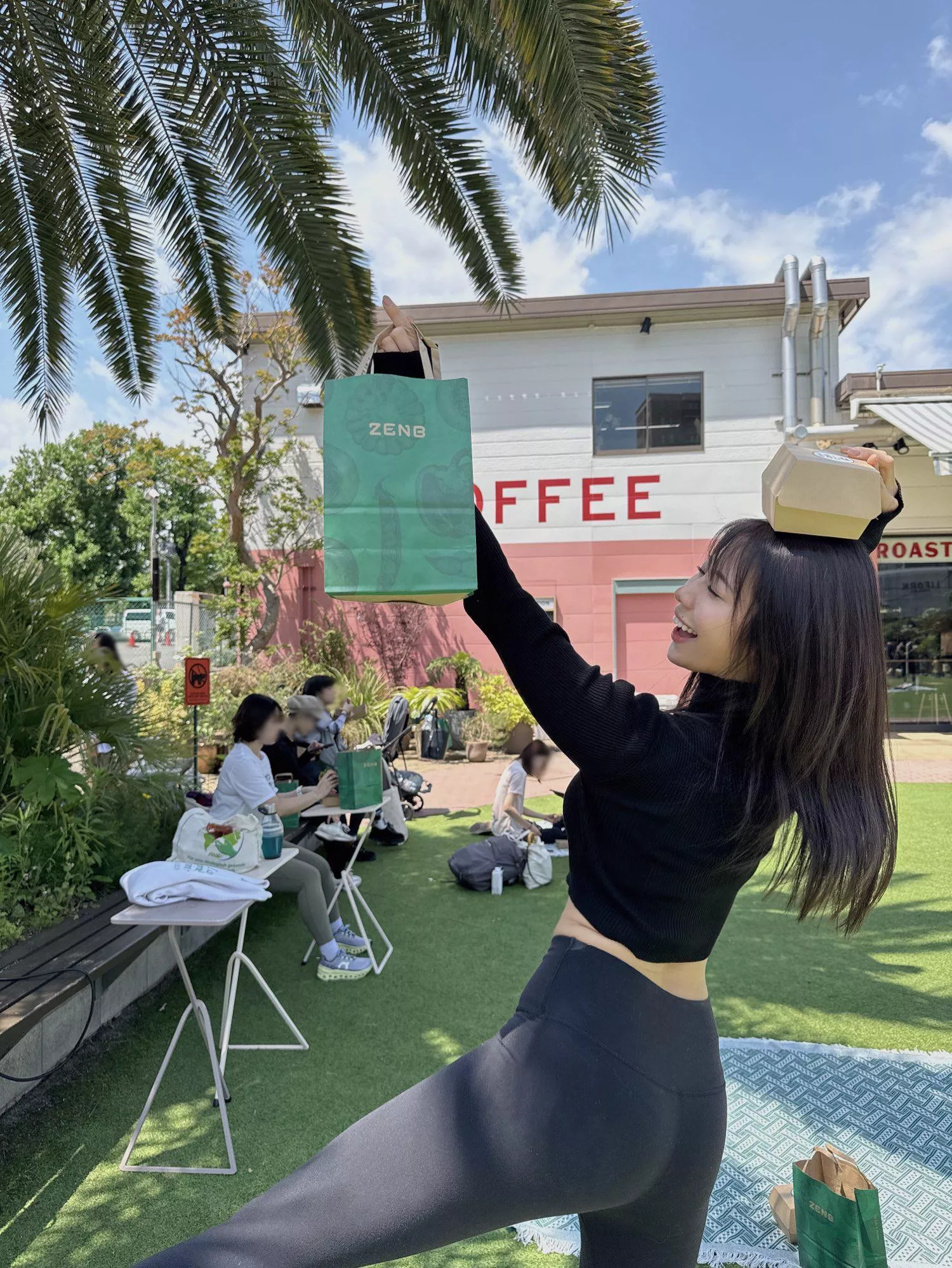 Fumina Suzuki with a visible thong line