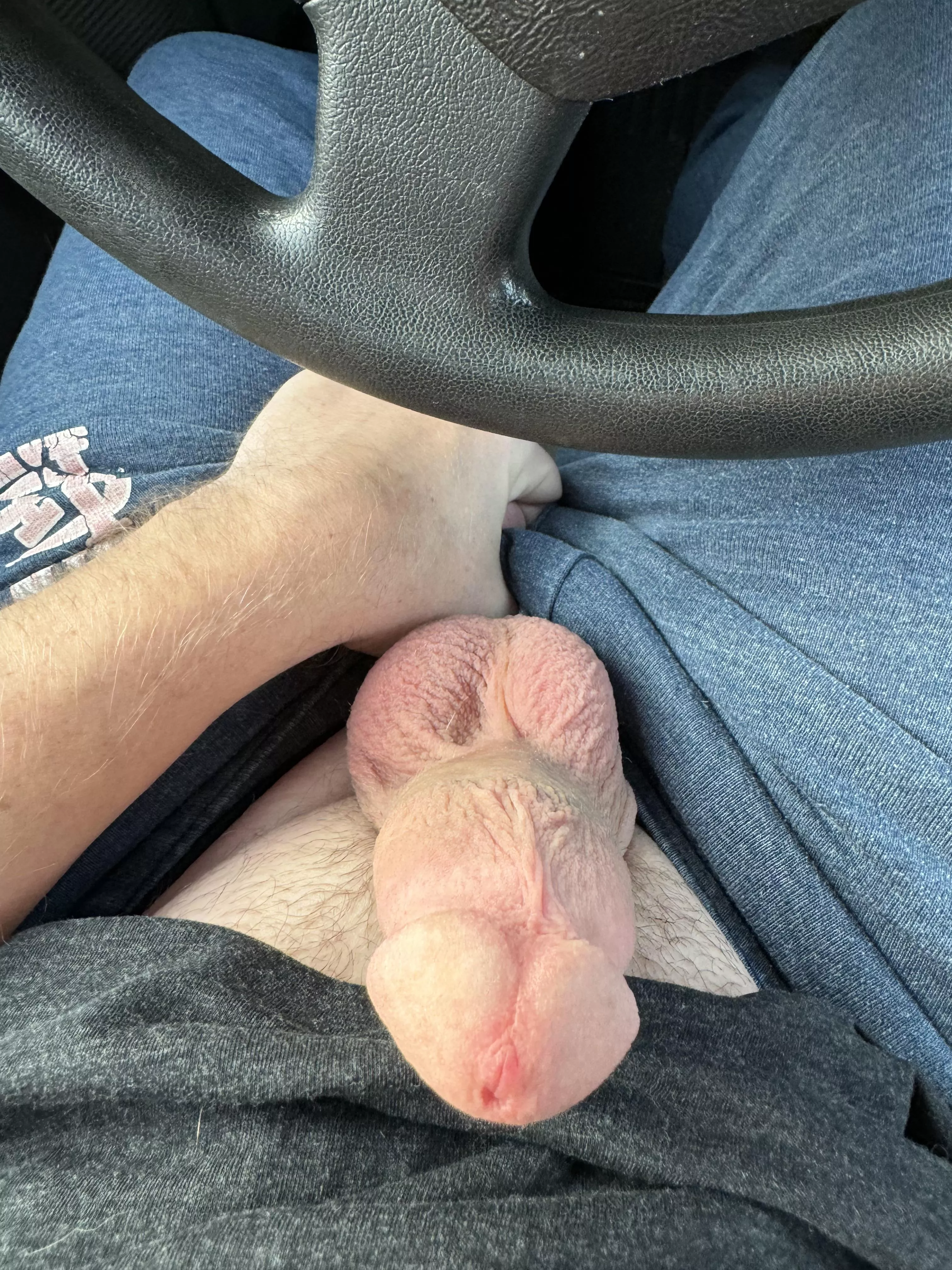 Getting hard right before shopping 