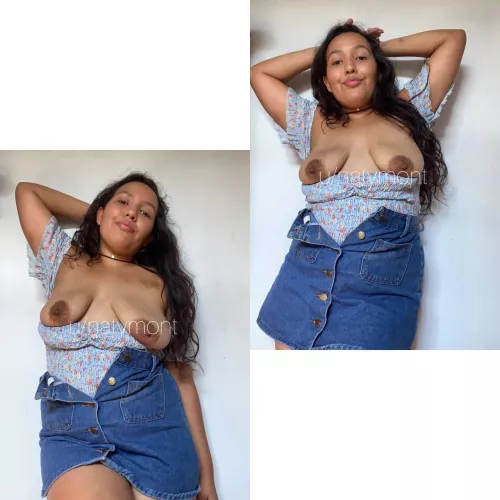 I love leaving the house without a bra (f)