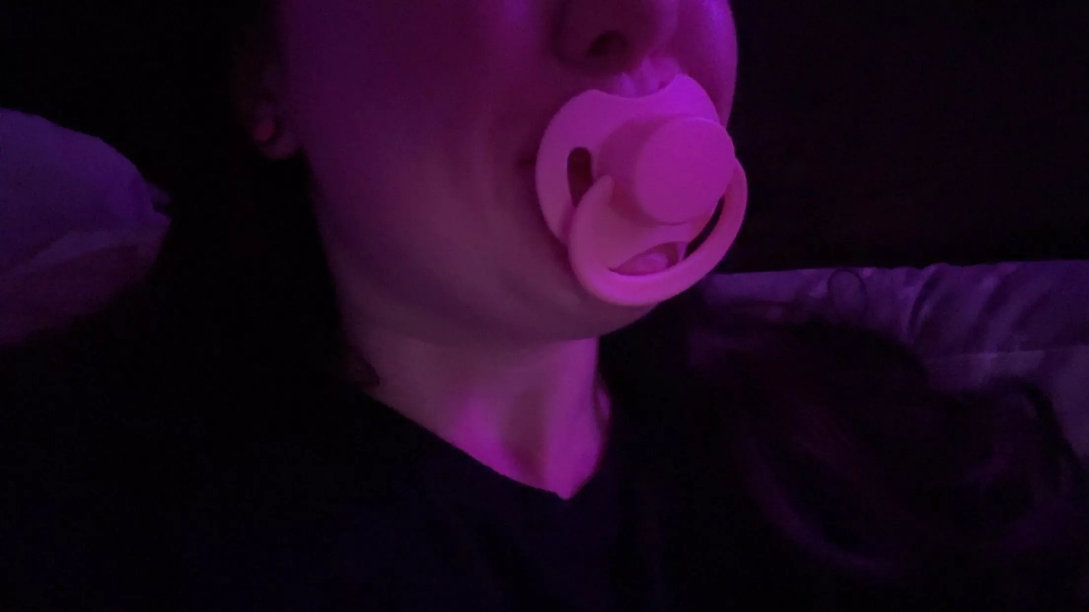 Just a little girl and her new paci 🤍