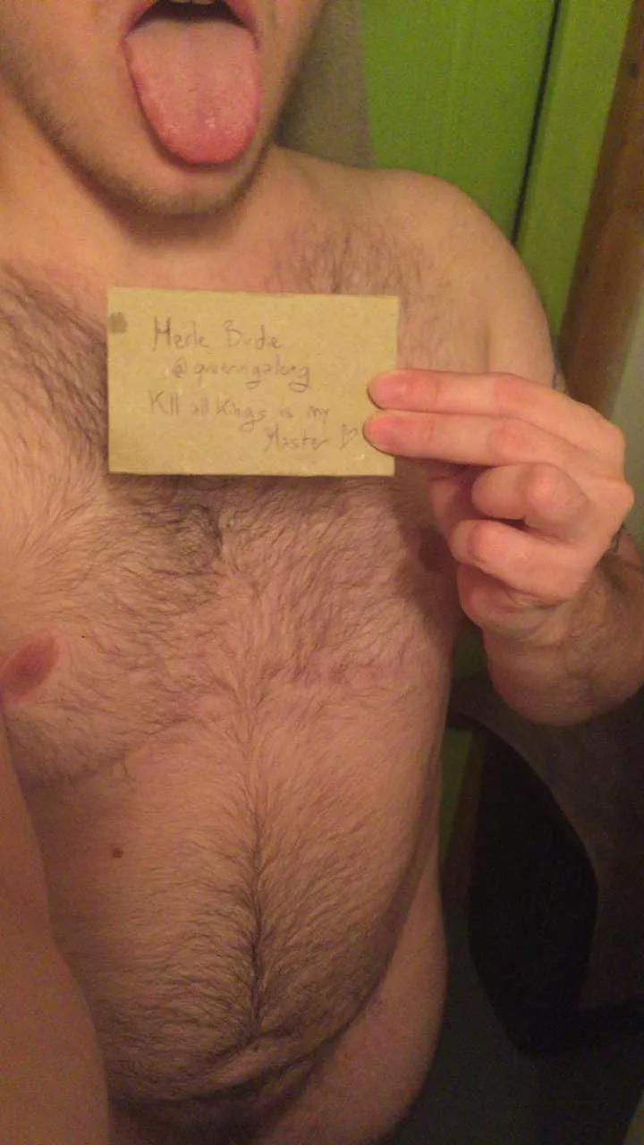 My trans man slave, hit him up on snap or reddit and play with him