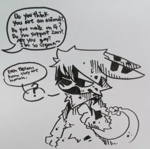 (og doodle)When ppl misunderstanded furries