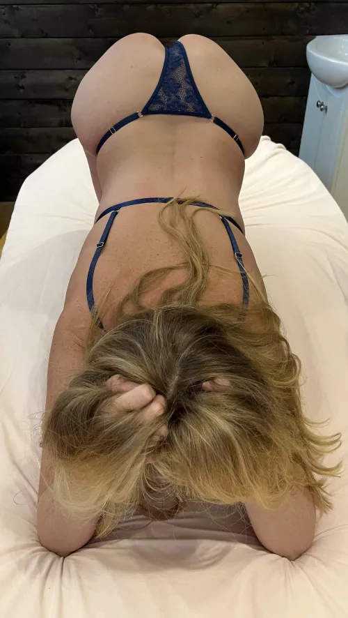 Ready for my massage, what do you rub first...