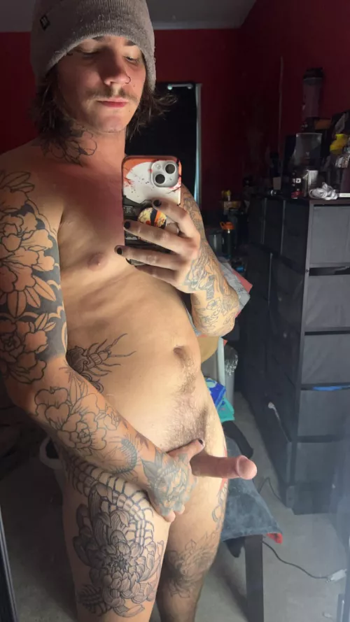 Suck it in front of the mirror?