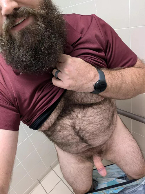You know what day it is. Your favorite IT guy is in the office, but you know instead of responding to your tickets he's in the bathroom like this. 😏