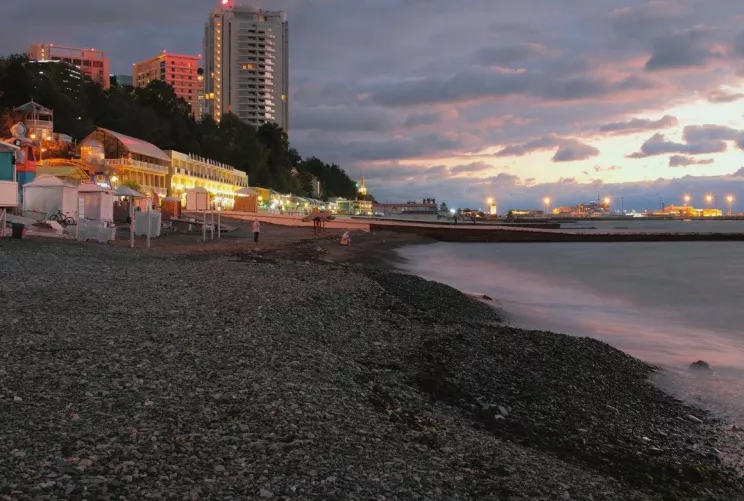 Excellent pebble beach near the hotel