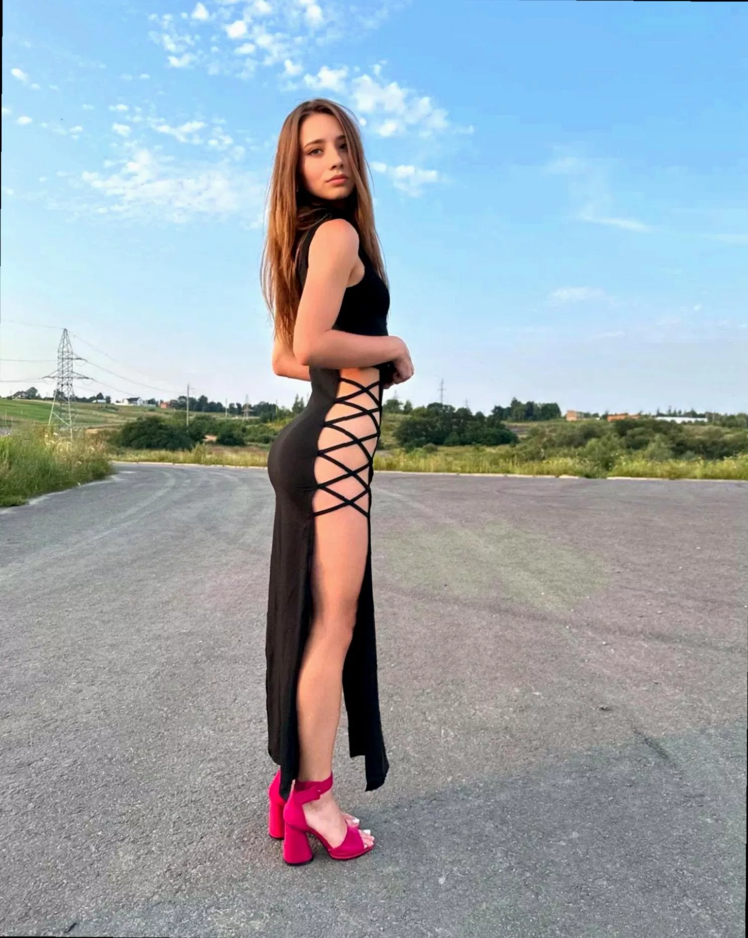 Found the tightest dress I have that highlights my curves 