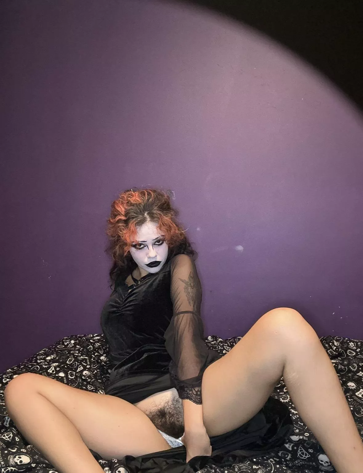 Goth Girls Hairy Pussy