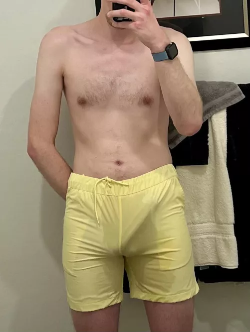 I show up at the pool like this, how quick do I catch you staring?