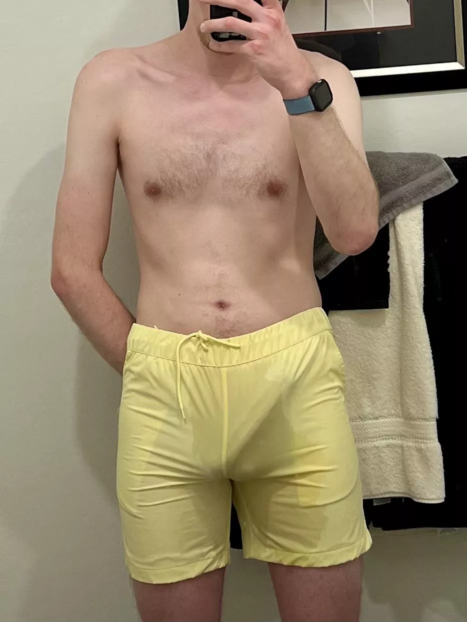 I show up at the pool like this, how quick do I catch you staring?