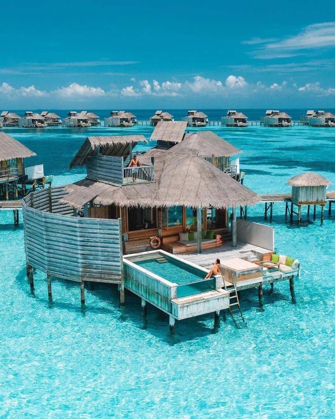 sunsets create a slice of heaven on earth. 🌴 Maldives