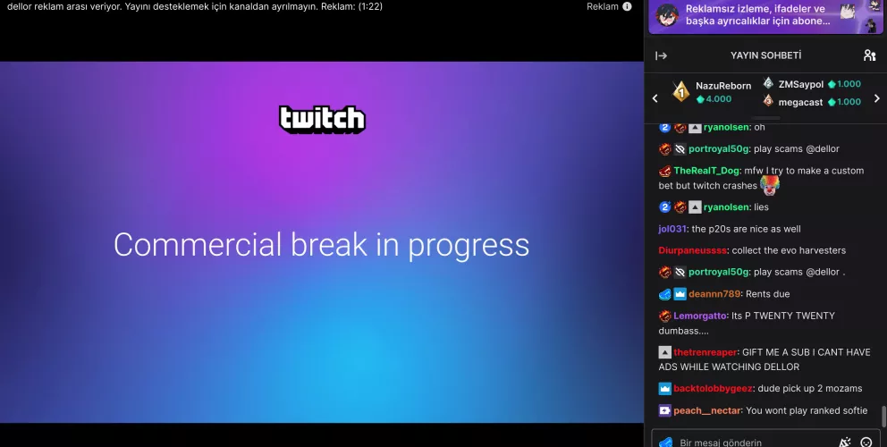 What am I doing wrong? I thought subbing to the streamer would prevent Commercial breaks but no? Now what should I do?