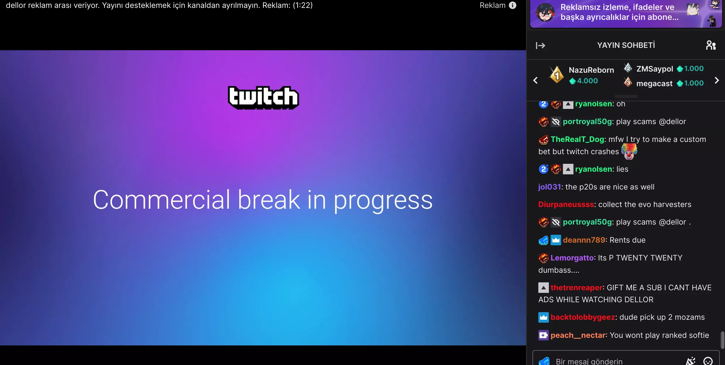 What am I doing wrong? I thought subbing to the streamer would prevent Commercial breaks but no? Now what should I do?