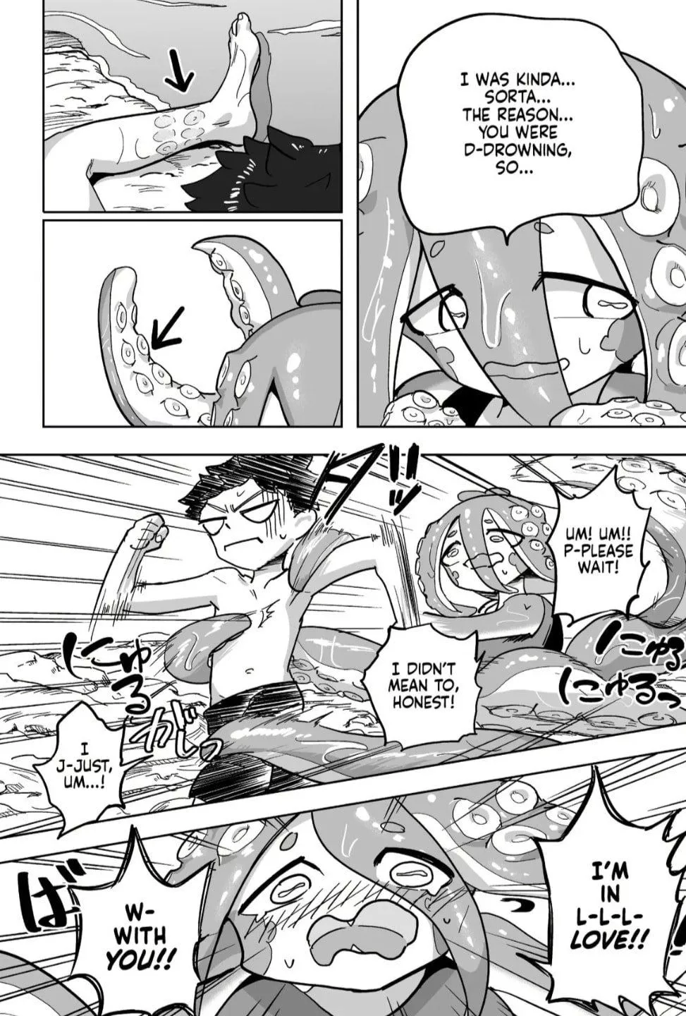 Will you run or stay with a Tentacles girl !