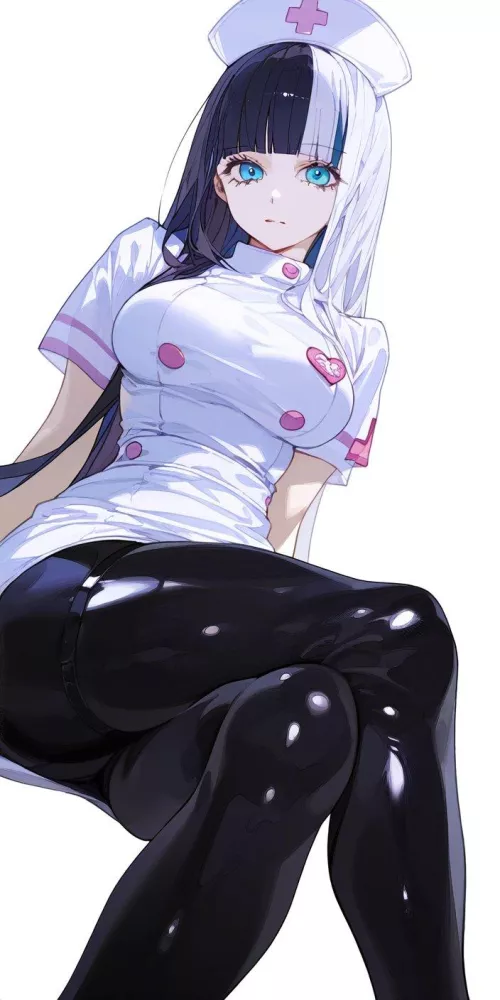 Latex Nurse Thighs