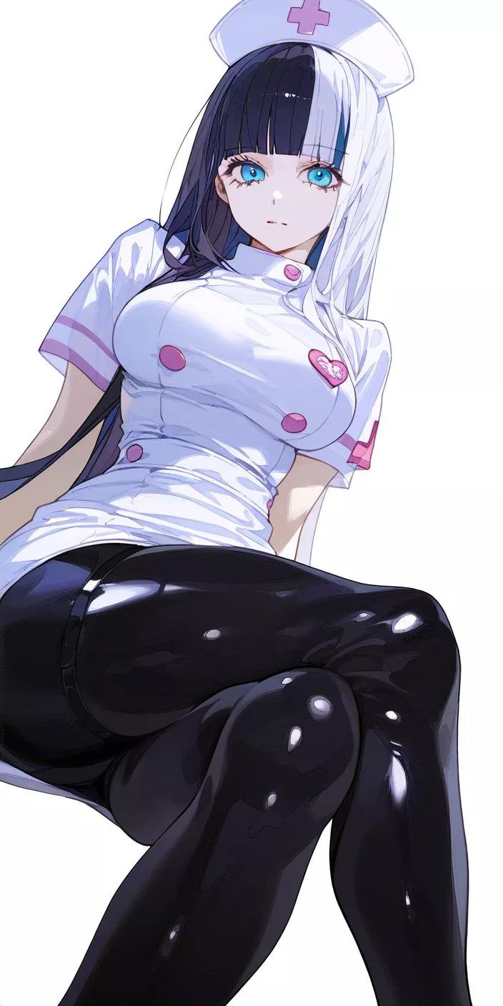 Latex Nurse Thighs