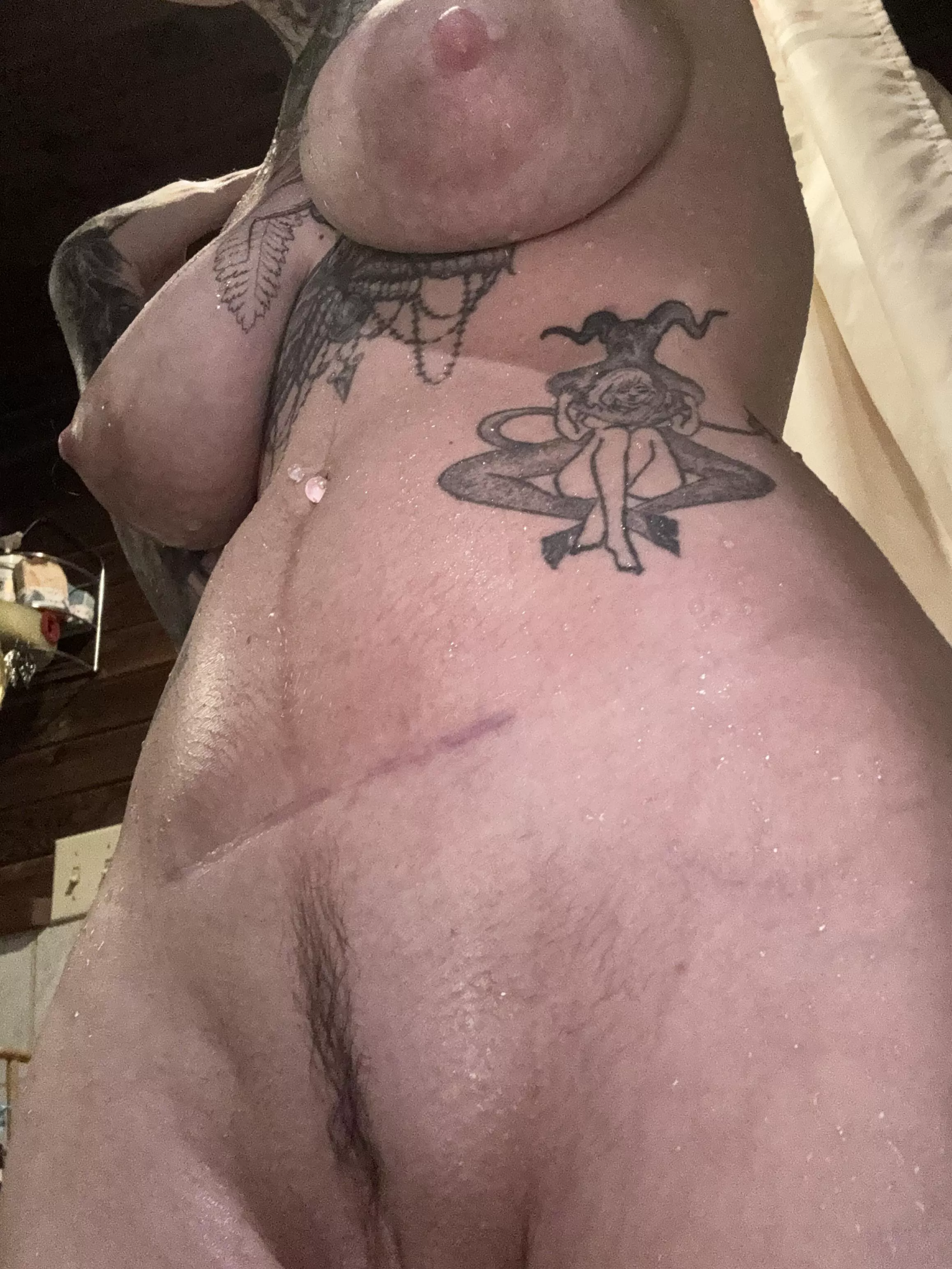 Still dripping wet but I like to air dry 