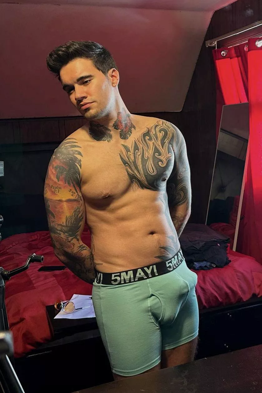 These boxers are giving a little extra highlight.