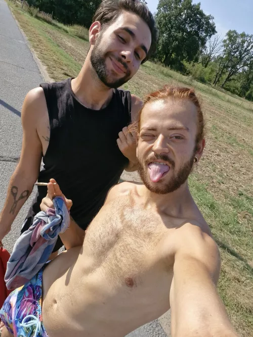 Which outdoor adventure would you prefer with this adorable gay couple?