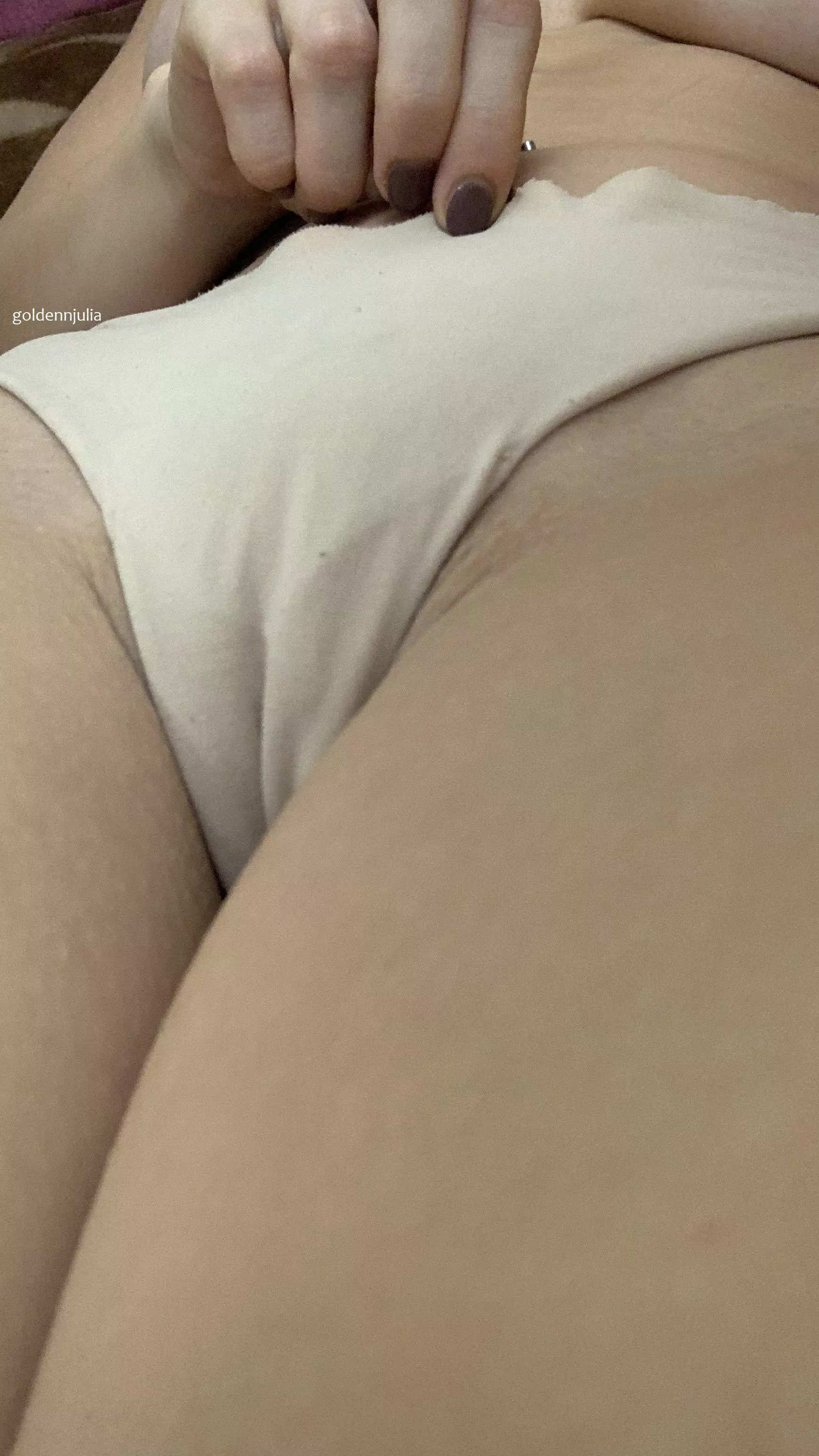 With a little panty toe :)