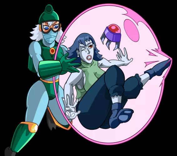 Bubble Girl Danger Wraps Misery [Mega Man x Cave Story] (ladyOpheliaplz)