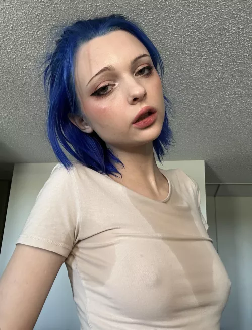 I'm all wet, my nipples are swollen, everyone is looking at me like that