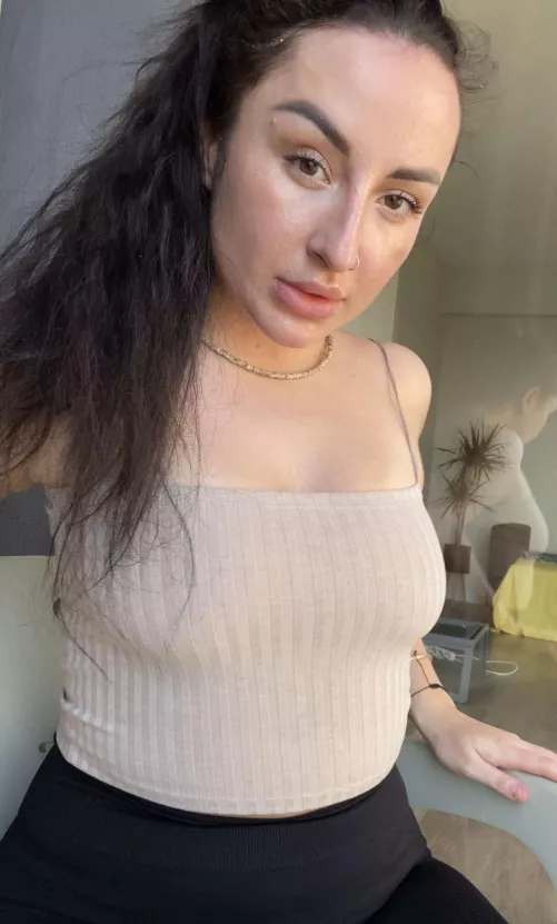 Just a petite brunette small in size but big in charm and mischief