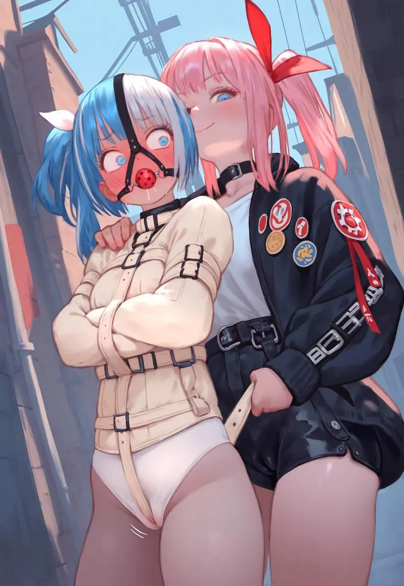 Preparing my bestie for a walk