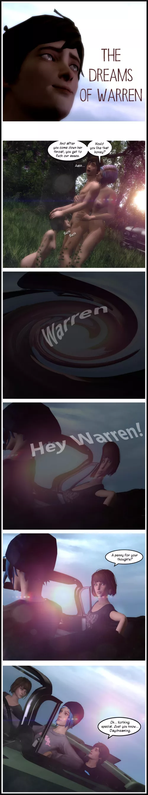 Warren, Max and Chloe. Daydreaming. (Rastifan)