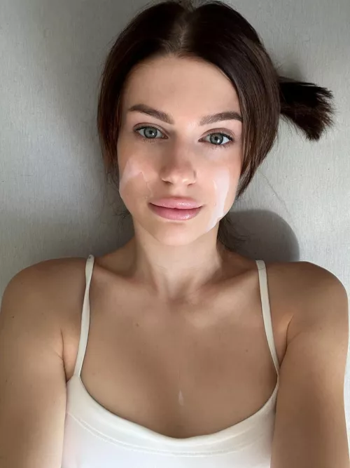 you cummed on my face for so long that I should take a selfie as a souvenir