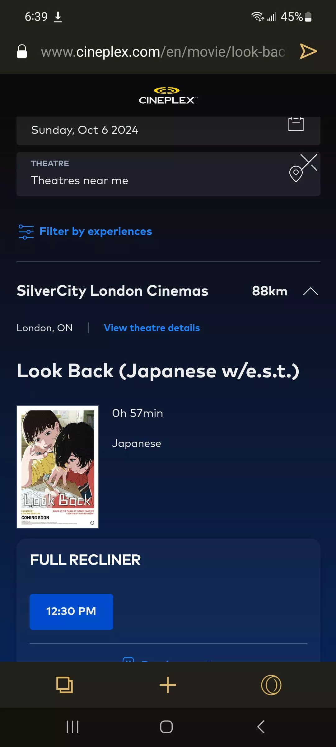 Does anyone know if the lookback movie will play with atleast eng subtitles in this select theater? I have no other reachable option