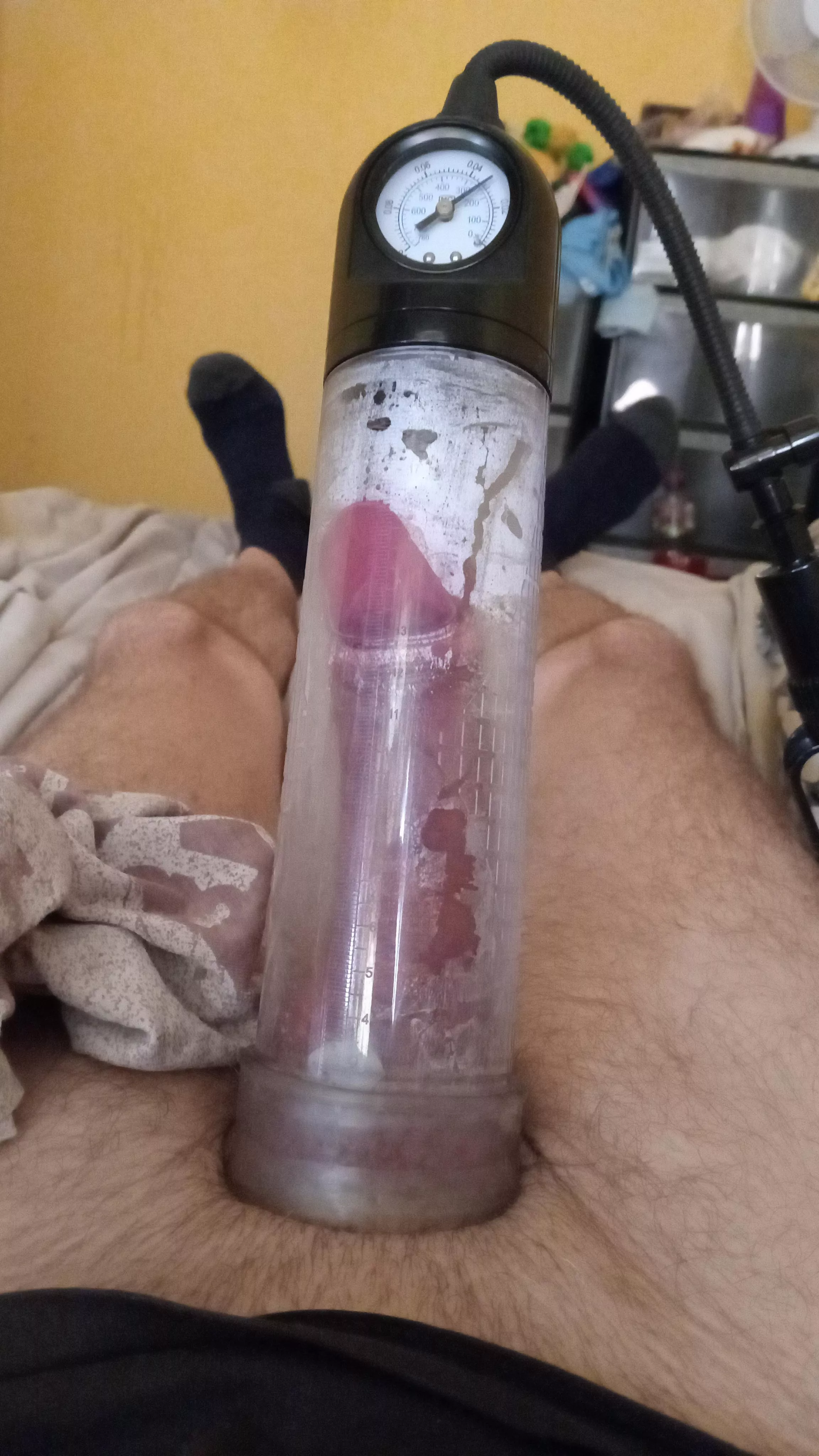 Having a quick pump before work