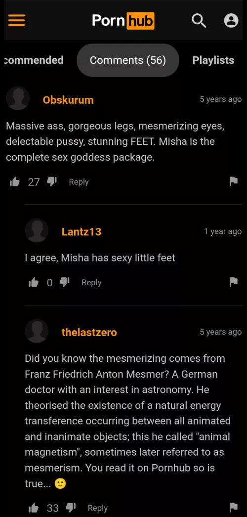 It's on Pornhub so it must be true