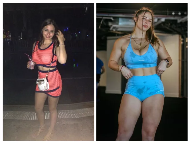 Liztes, weight training transformation 