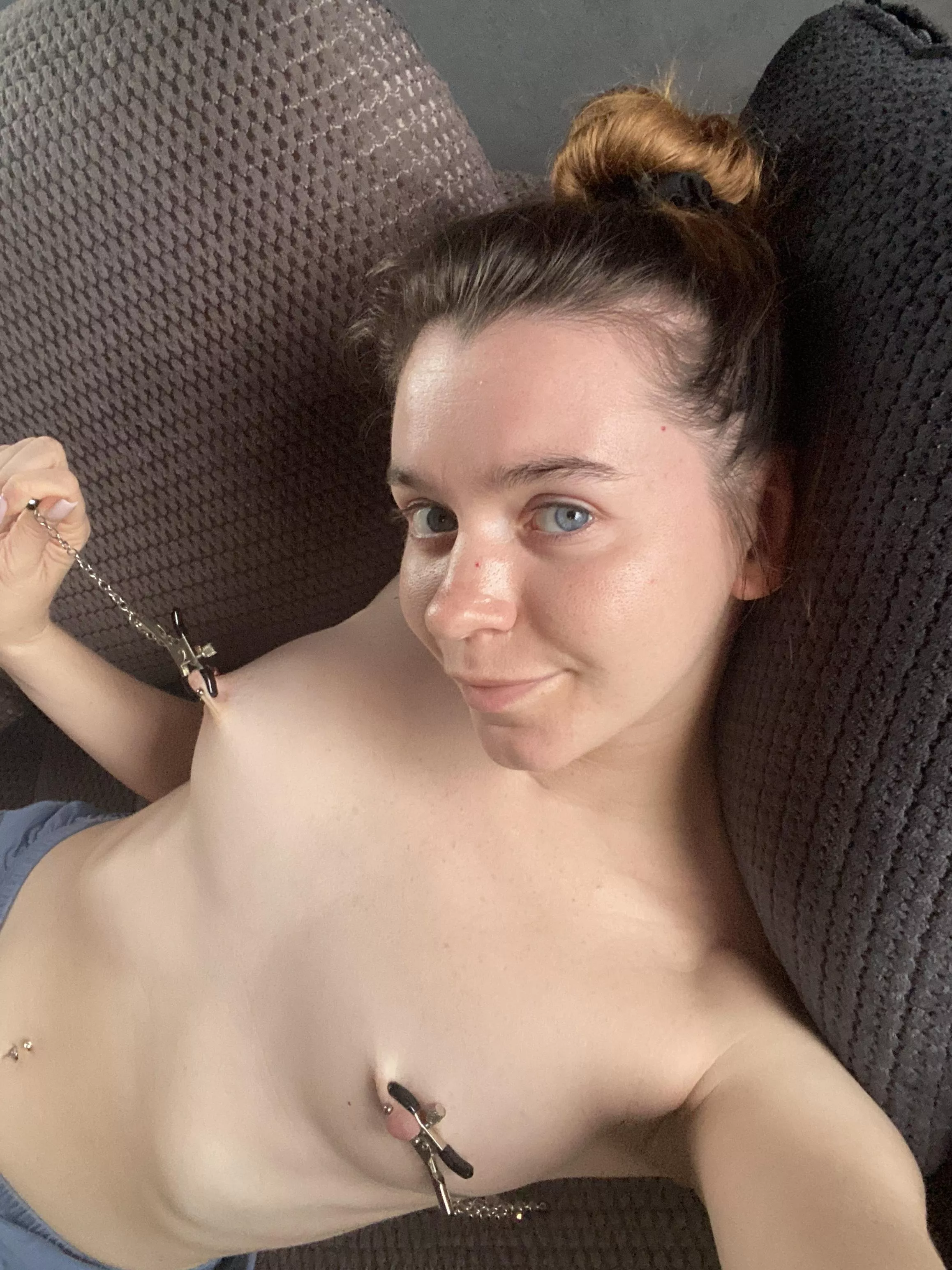 pull this chain to stretch my chest