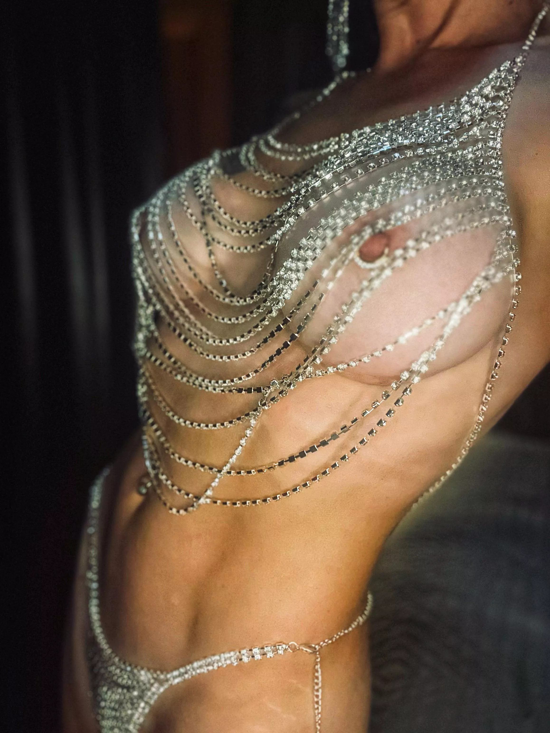 Tongue tracing all over my sexy body