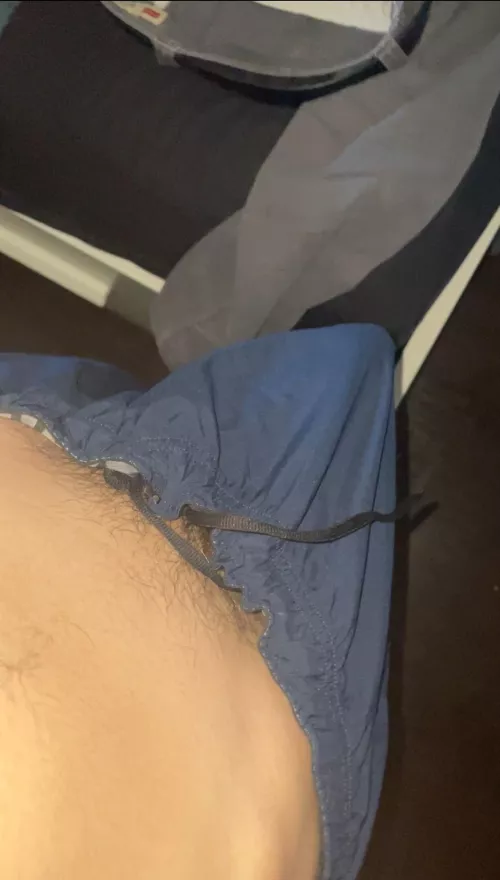 trying on my new shorts