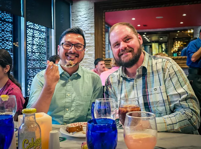 We met over food, bonded over food, and continue to enjoy each other's company around food! 7 beautiful years and counting!