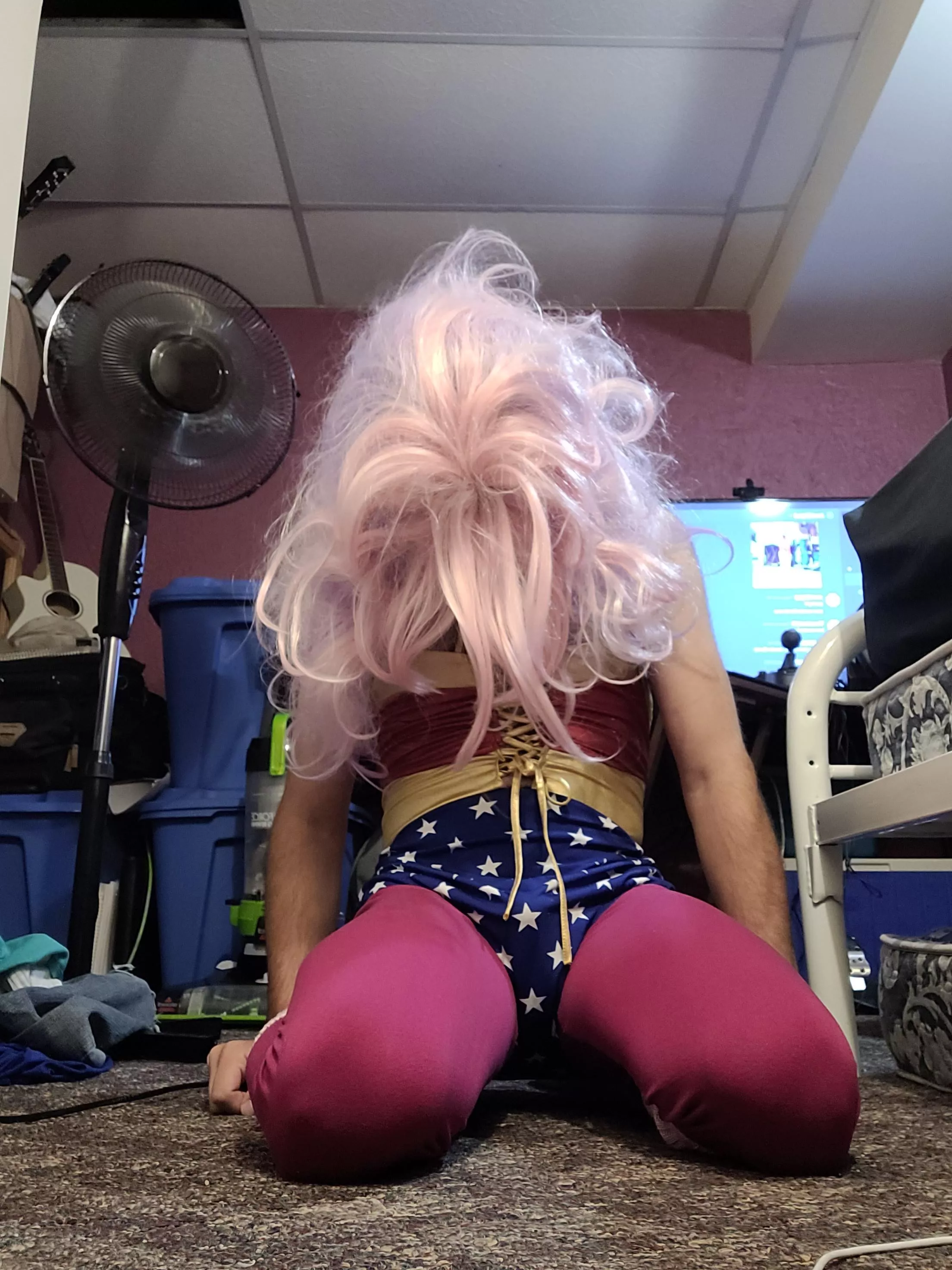 Wonder woman out like a light