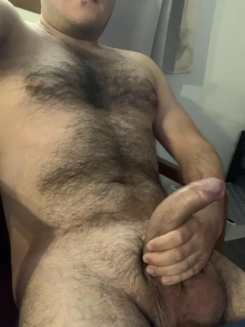 Curvy and uncut cock
