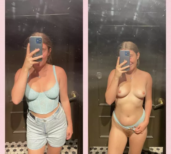 Pics I take for my friends from the changing room VS for you guys 🤭 