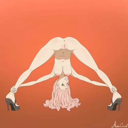 Sakura streching (Alastor_Creed)