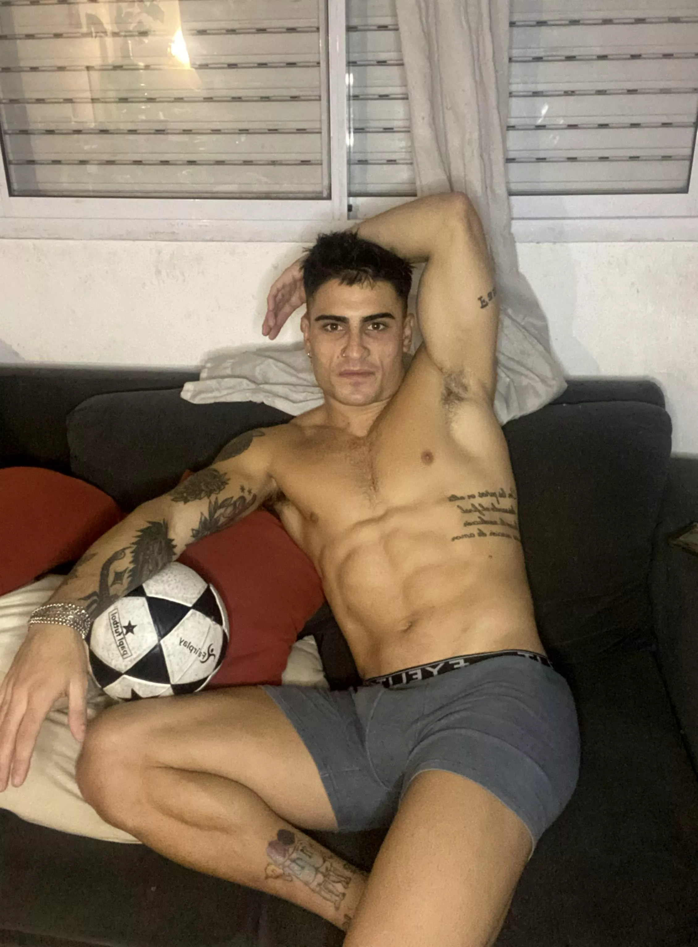 Wanna see my boxer briefs sliding down after a sweaty soccer match?