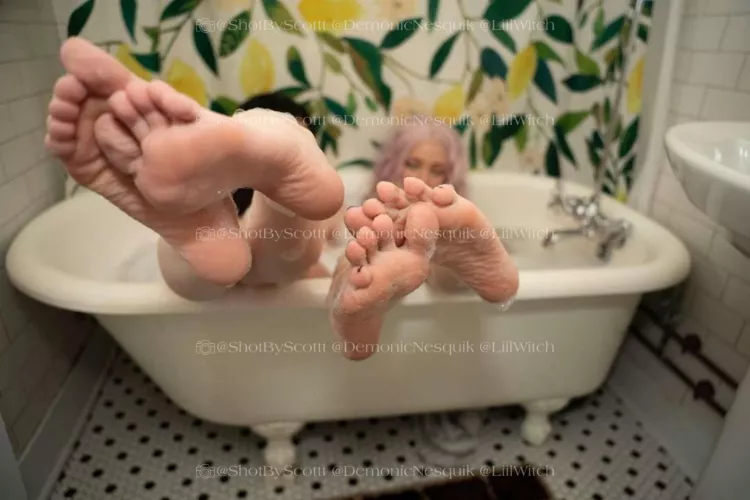 We got bored washing our feet... can you help us?