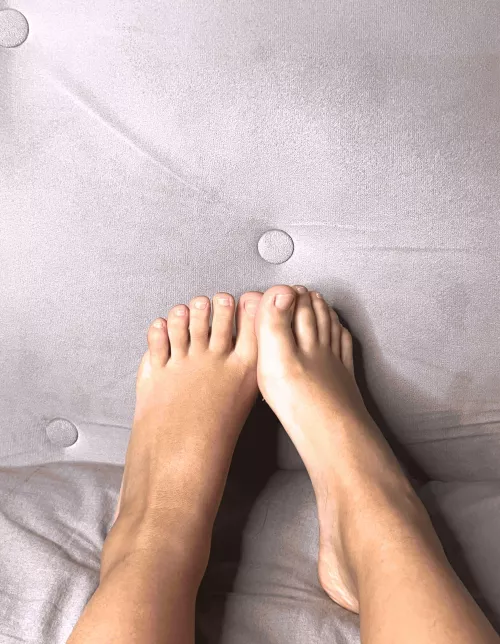 Describe what you will do with my feet with one word only