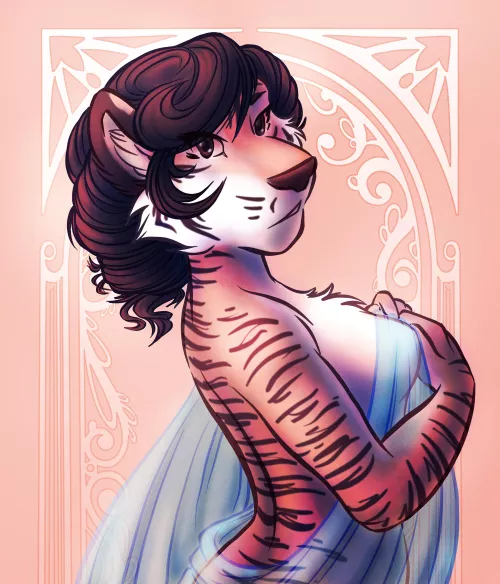 Nouveau Pinup - Tigress (Art by Me)
